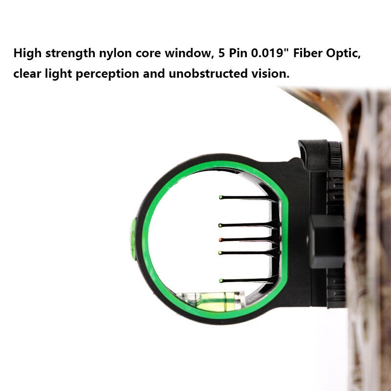 1pc Composite Bow M1 Sight Set 5-Needle Sight Set 0.019 "Micro Adjustable Archery 